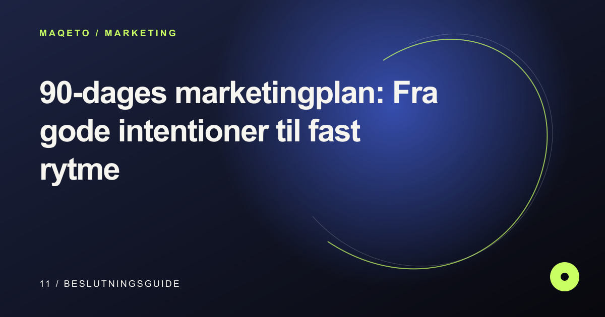 Illustration für den 90-Tage-Marketingplan: Von guten Absichten zum stetigen Rhythmus