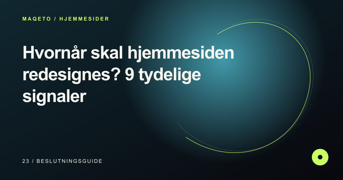 Illustration til Hvornår skal hjemmesiden redesignes? 9 tydelige signaler